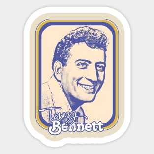 Tony Bennett  / Retro Style Fan Design Sticker